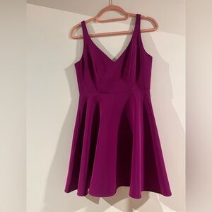 Magenta pink cocktail dress